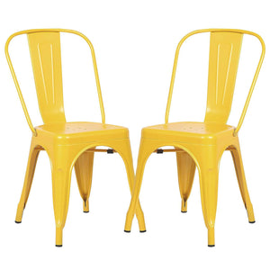 POLY & BARK EM-112-BLK-X4 Trattoria Side Chair in Black (Set of 4)