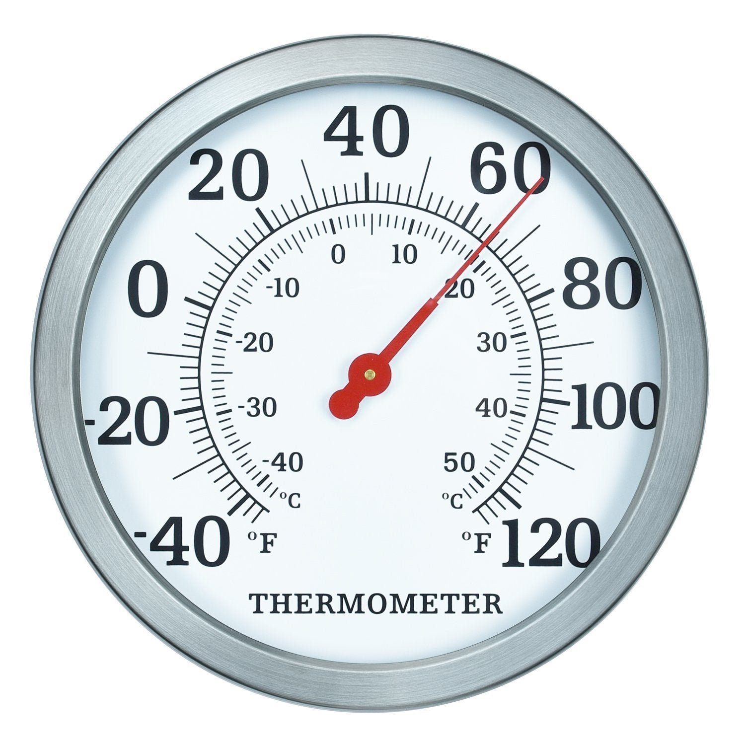 8 Indoor Outdoor Thermometer/Hygrometer for Patio, Wall or Decorative  (Bronze) 