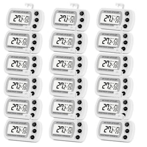 4 Pack Digital Refrigerator Freezer Thermometer,Max/Min Record Function with Large LCD Display by LinkDm