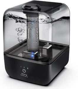 BAYKA Cool Mist Humidifier, 4L Top Fill Ultrasonic Desk Humidifier for bedroom, Portable Essential Oil Humidifiers with Adjustable Mist Output, Works Up to 28 Hours, Auto Shut-off