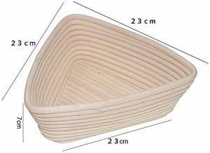 Banneton Bread Proofing Basket 8.5 inch Round Natural Rattan Cane Brotform with Linen Liner 2 Pack+ One Rubber Scraper+ One Silicone BBQ Brush by XUANNIAO
