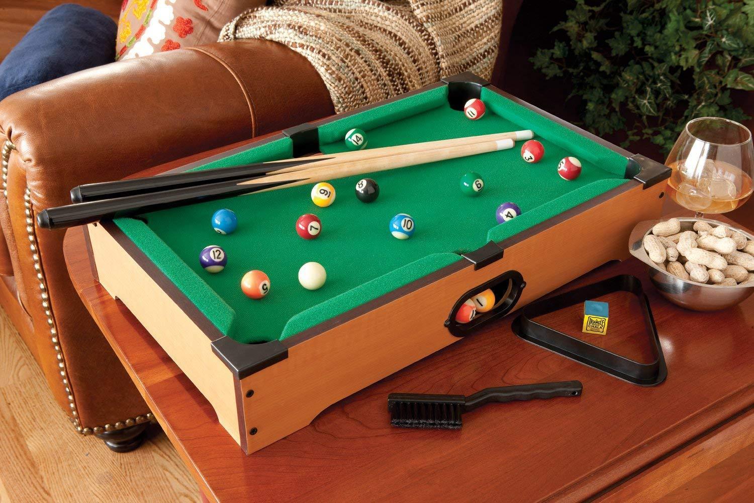 Mainstreet Classics 20-Inch Table Top Miniature Billiard/Pool Game Set