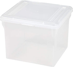 IRIS USA, Inc. R-FB-21E Letter and Legal Size File Box, Black, 4 Pack