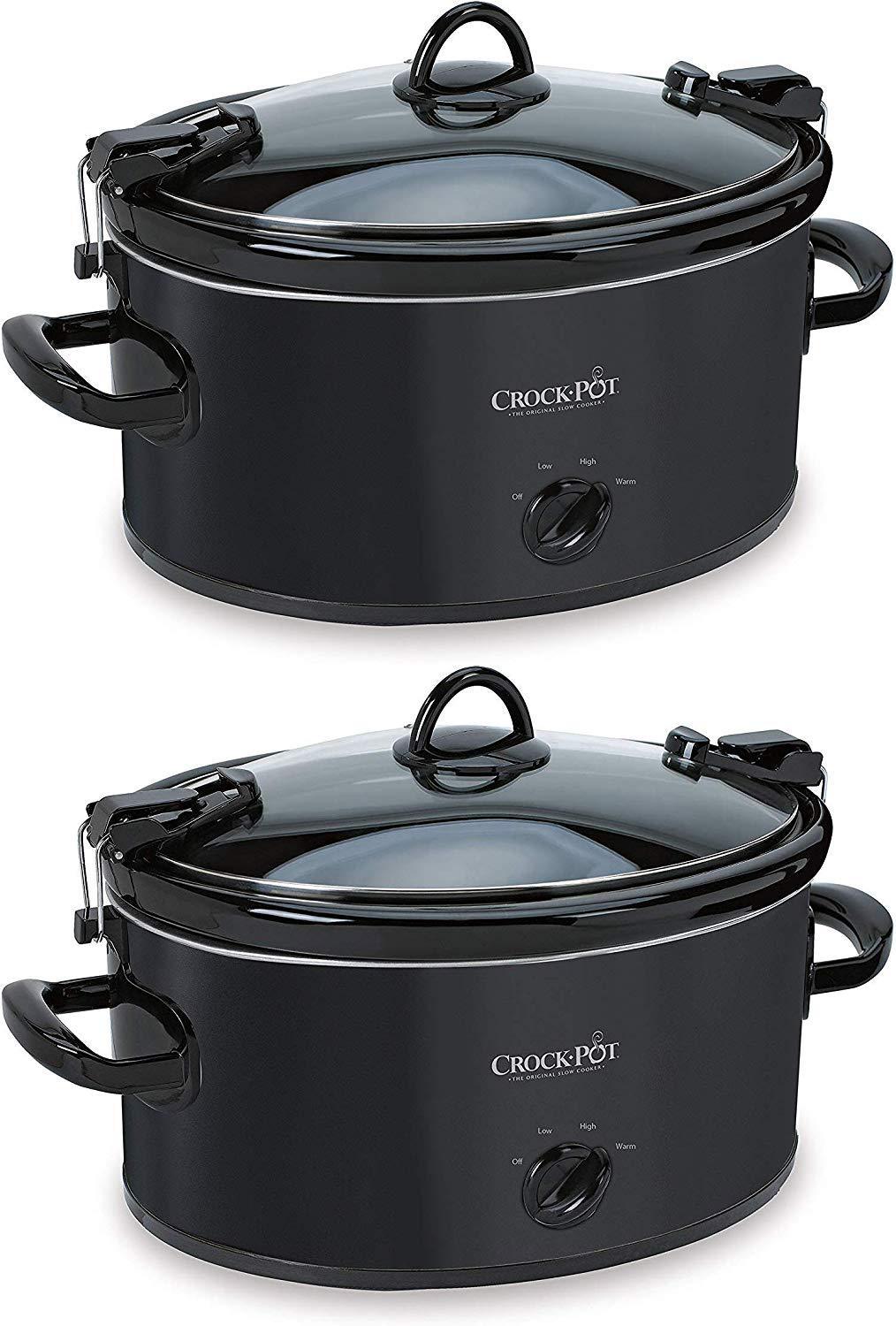 Crockpot 6-Quart Cook & Carry Oval Manual Portable Slow Cooker, Red - SCCPVL600-R