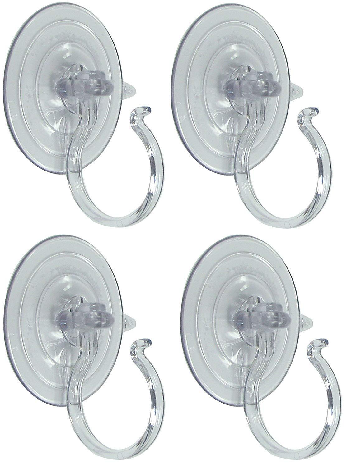 Holiday Joy - 4 Wreath Holders - World's Strongest All Purpose Giant Suction Cups - Perfect Wreath Hangers