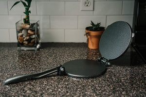 Alpha Living Tortilla Press and Pataconera 7.5 Inch Cast Iron Heavy Gauge Flour Corn Press 50421